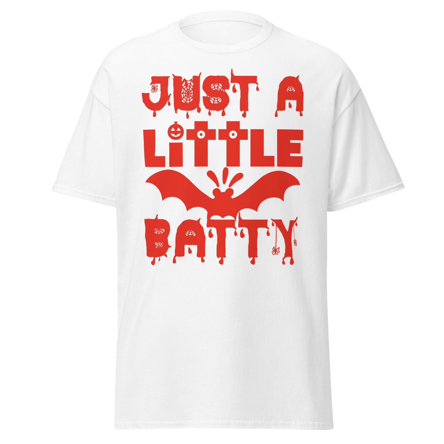 Just A Little Batty , Halloween Design Soft Style Heavy Cotton T-Shirt