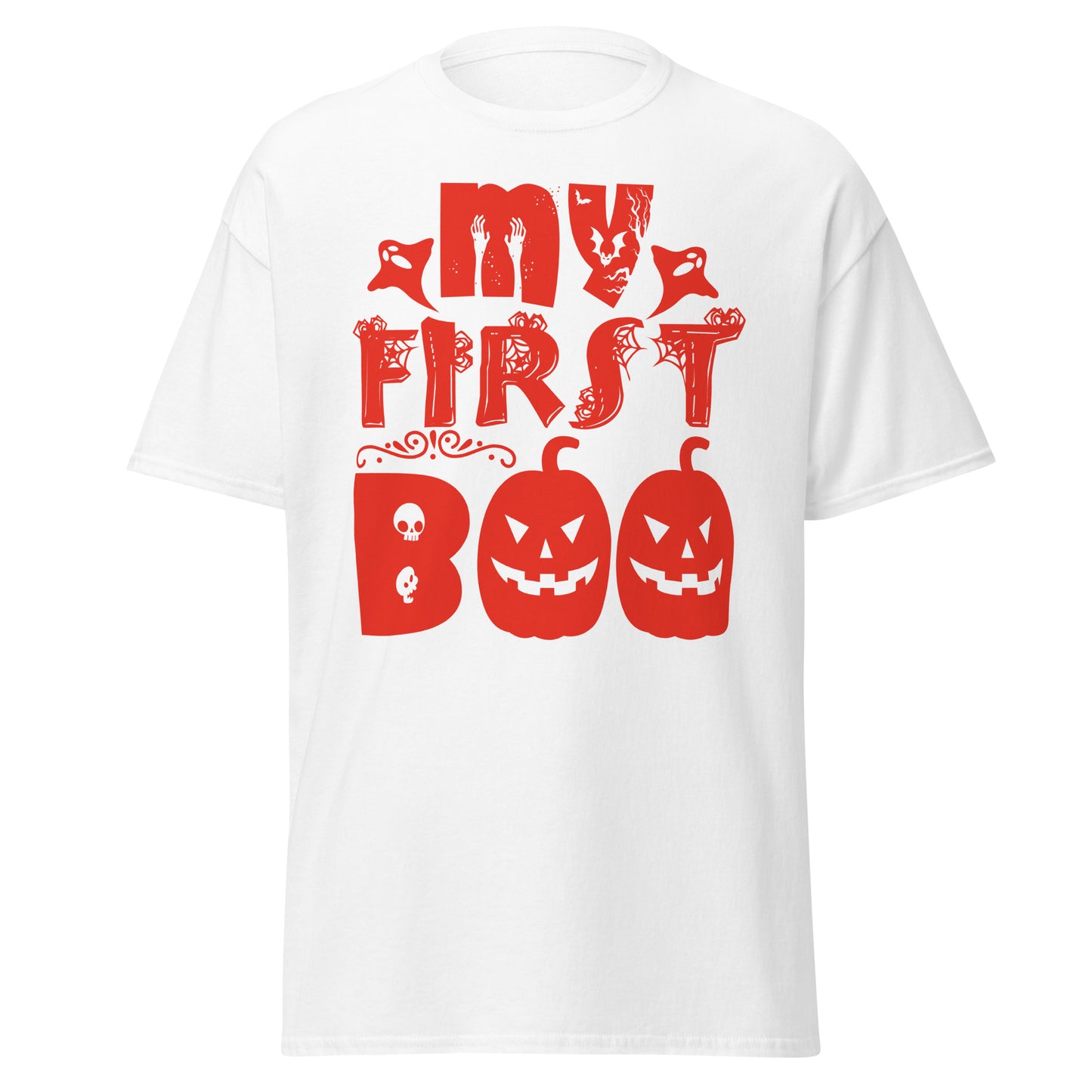 My First Boo , Halloween Design Soft Style Heavy Cotton T-Shirt