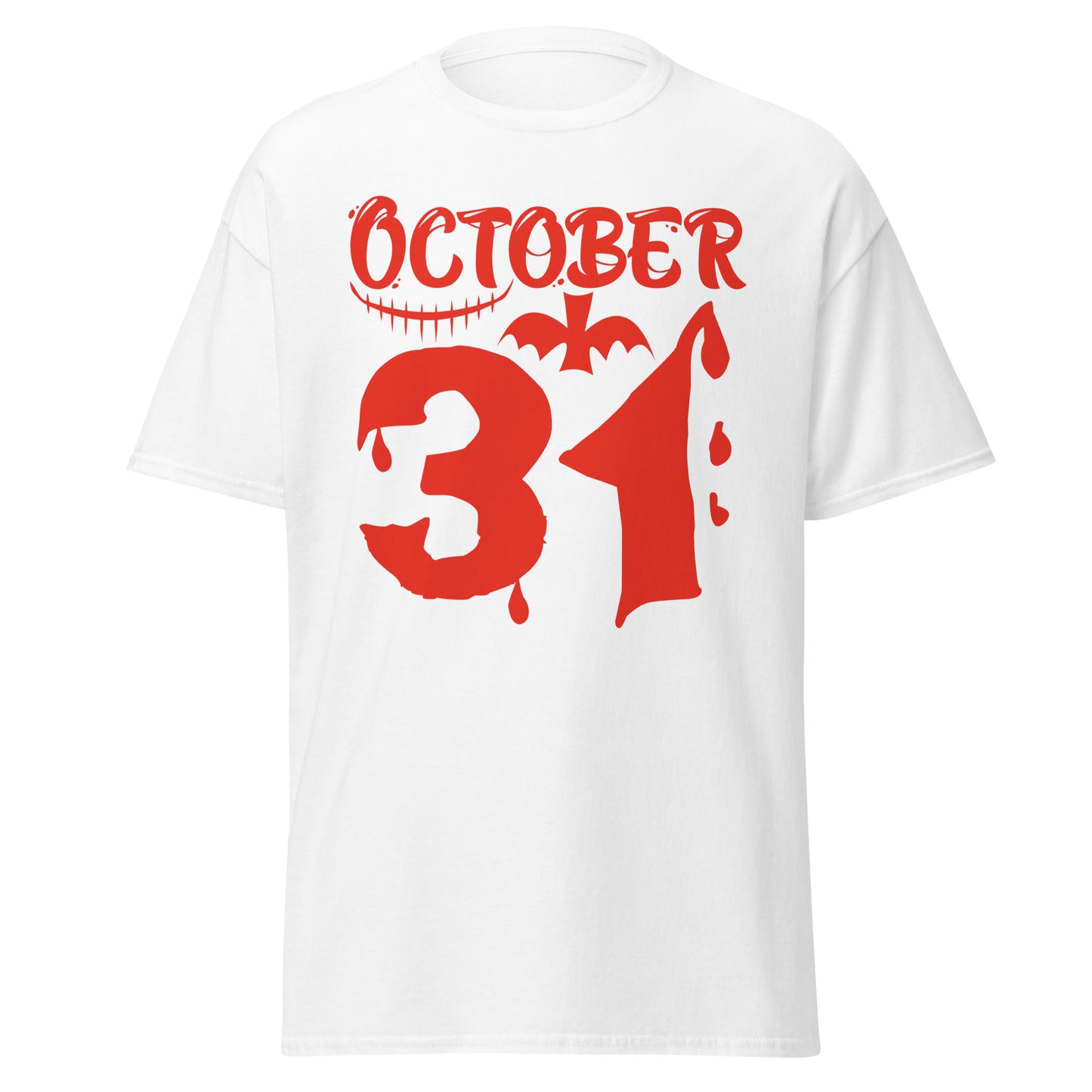 31. Oktober Lustiges, weiches T-Shirt aus schwerer Baumwolle im Halloween-Design