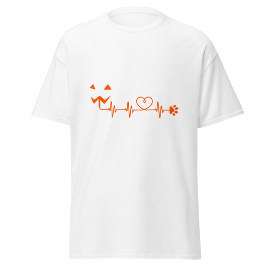 PUMPKIN AND Dog LOVE HALLOWEEN , Halloween Design Soft Style Heavy Cotton T-Shirt