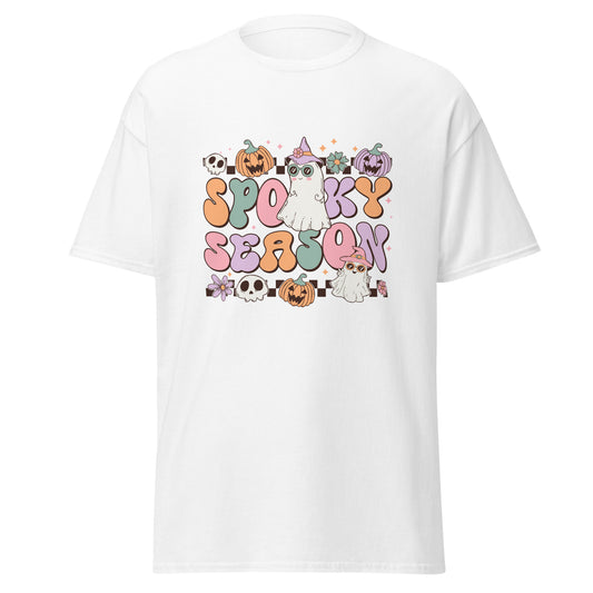 Spooky Season , Halloween Design Soft Style Heavy Cotton T-Shirt