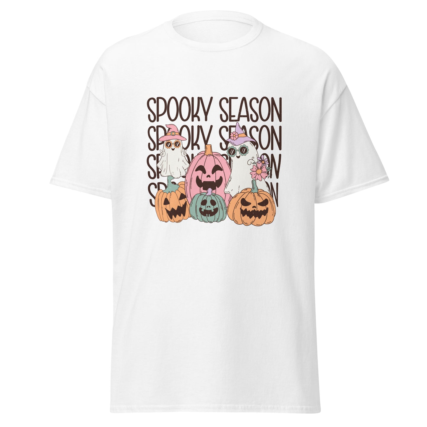 Spooky Season , Halloween Design Soft Style Heavy Cotton T-Shirt