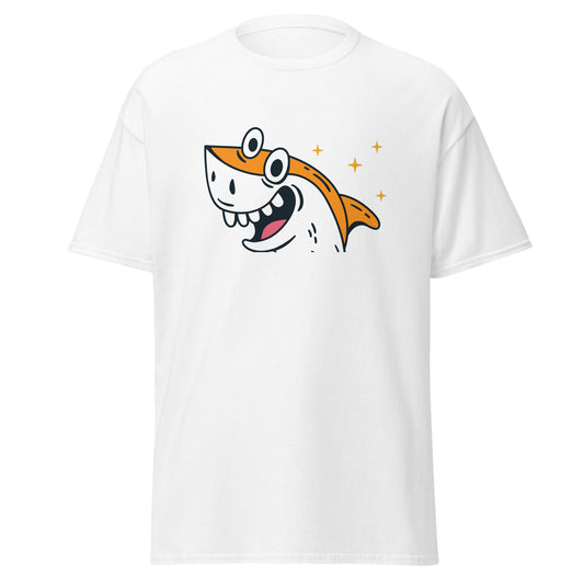 Shark Trick or Eat, camiseta de algodón pesado de estilo suave con diseño de Halloween