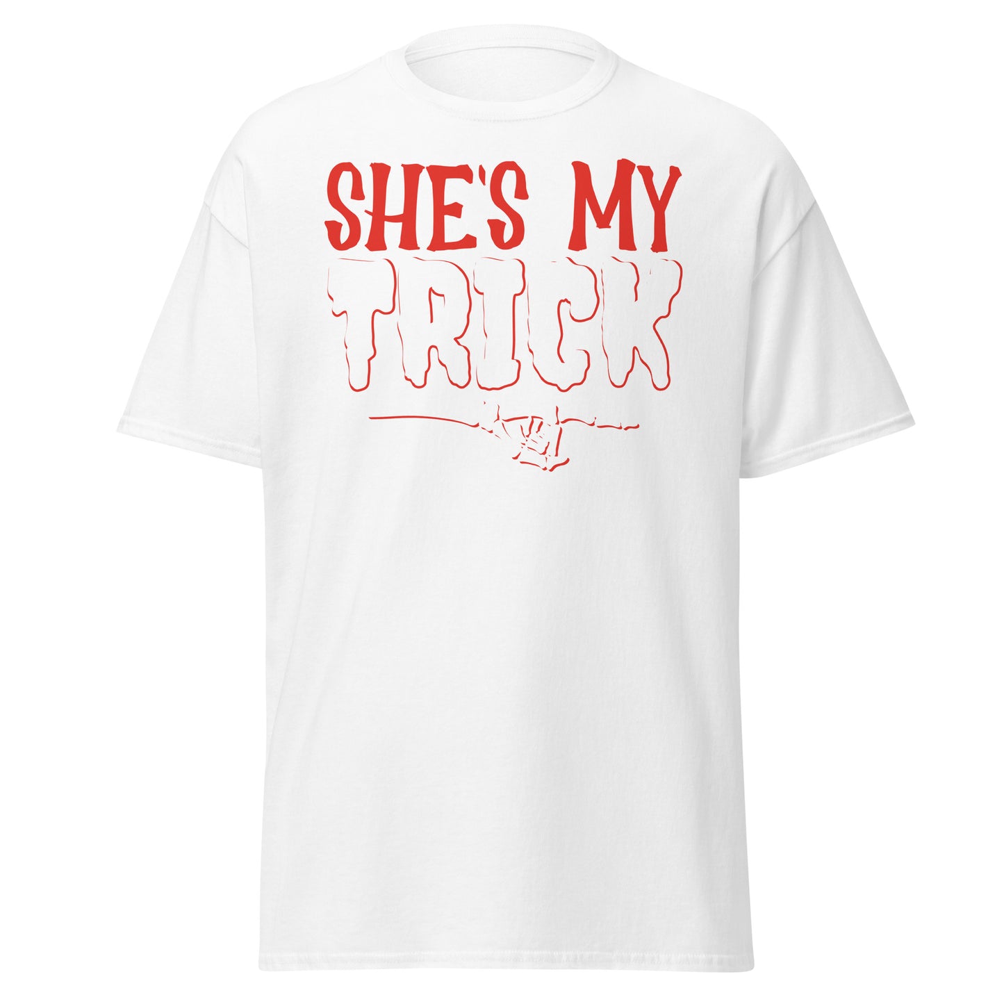 She's my trick Couple , Halloween Design Soft Style Heavy Cotton T-Shirt