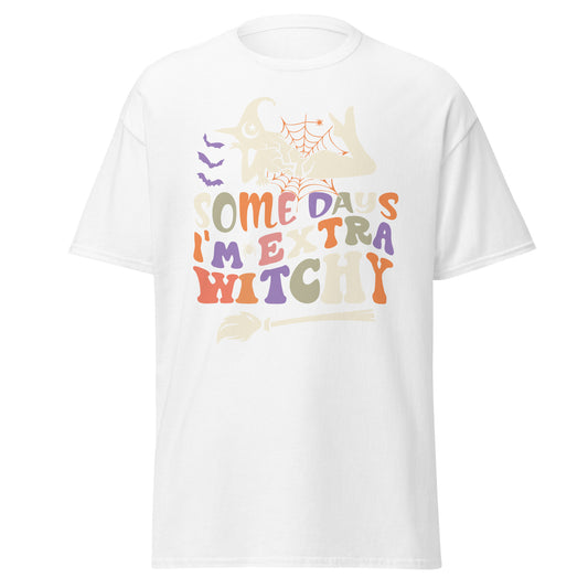 Some Days I'm Extra Witchy, weiches T-Shirt aus schwerer Baumwolle im Halloween-Design