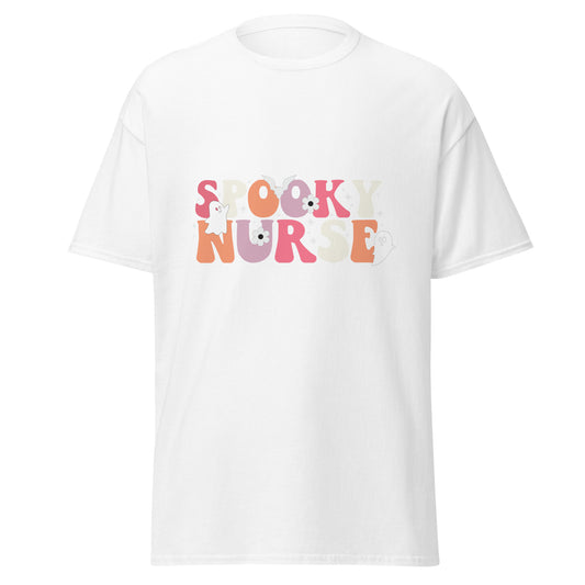 SPOOKY NURSE , Halloween Design Soft Style Heavy Cotton T-Shirt