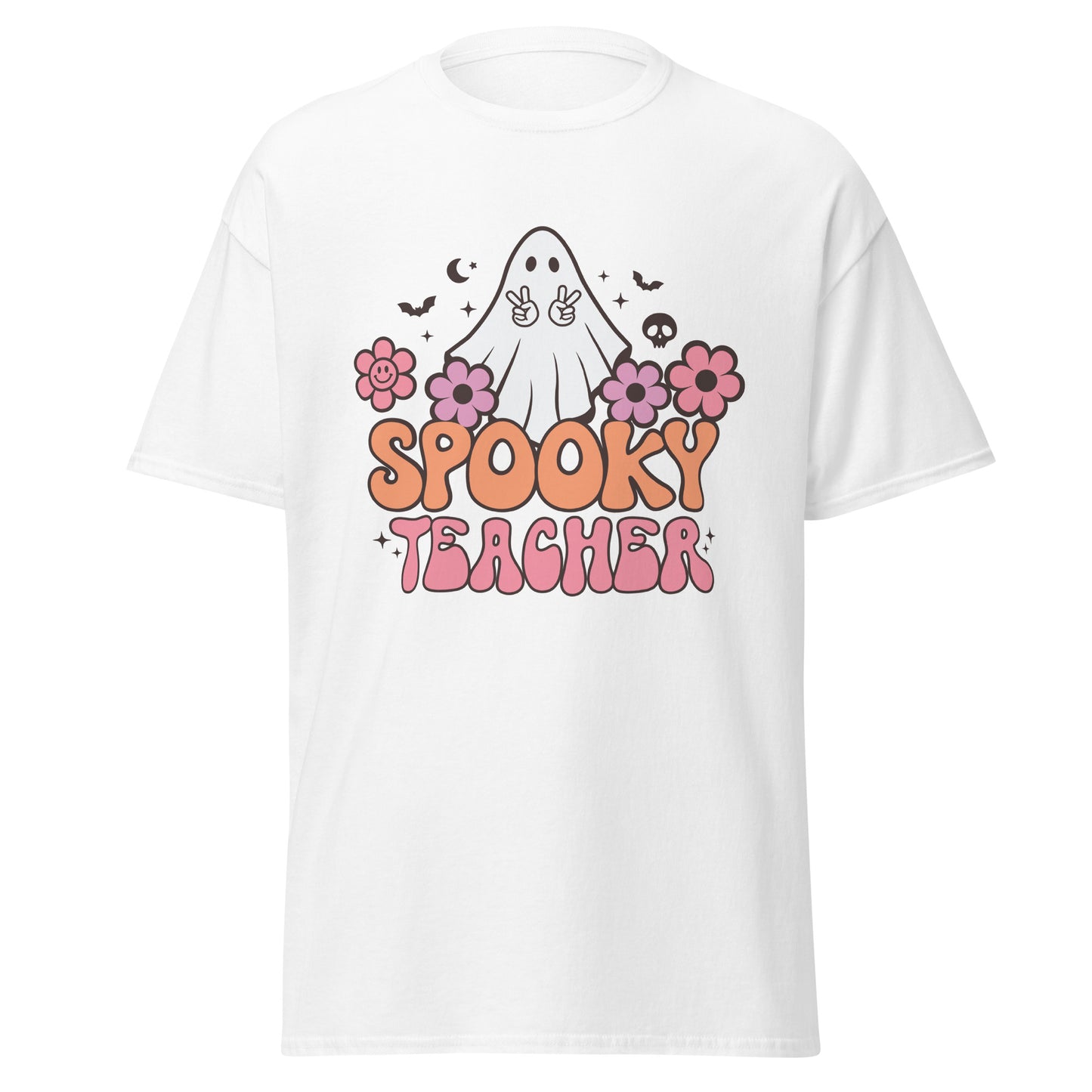 Spooky Teacher , Halloween Design Soft Style Heavy Cotton T-Shirt