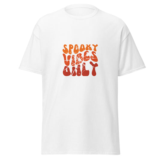 Spooky Vibes Only, Halloween-Design, weiches T-Shirt aus schwerer Baumwolle