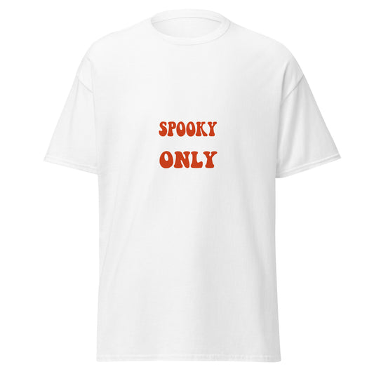 Spooky Vibes Only, Halloween-Design, weiches T-Shirt aus schwerer Baumwolle