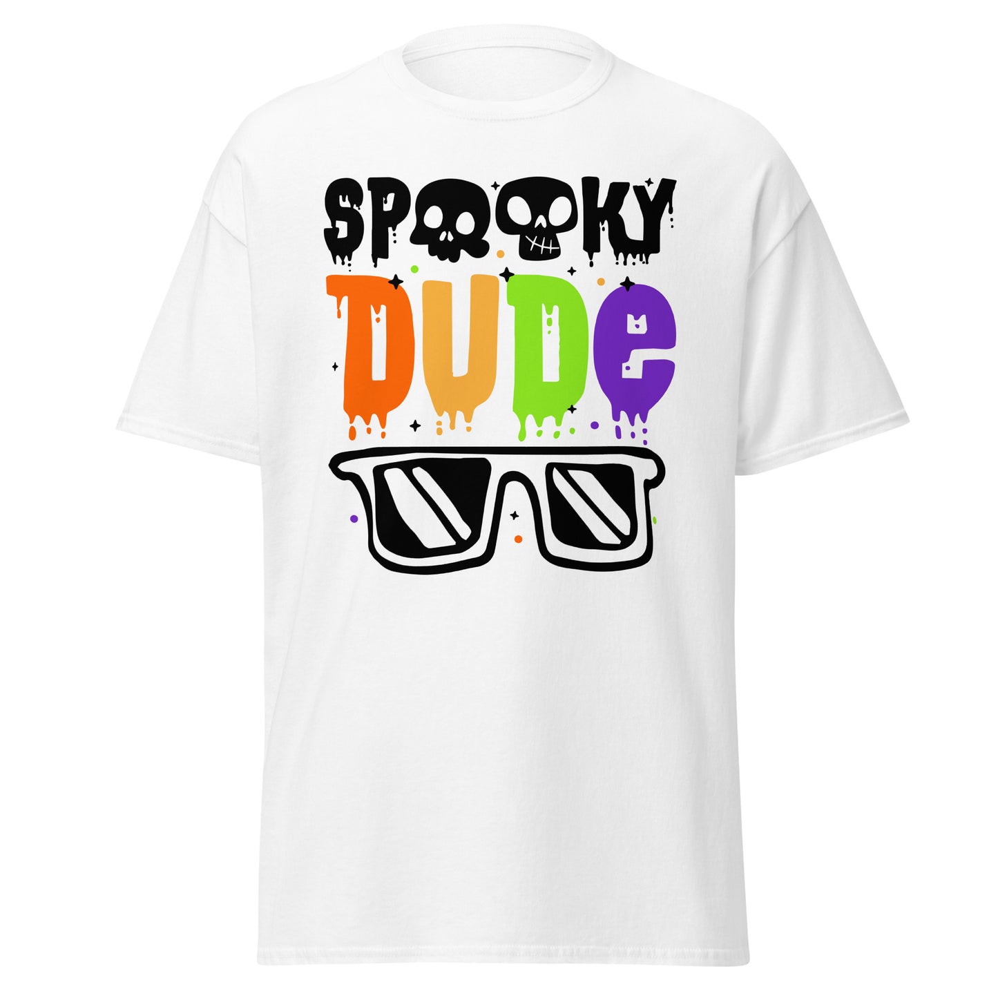 Spooky Dude, camiseta de algodón pesado de estilo suave con diseño de Halloween