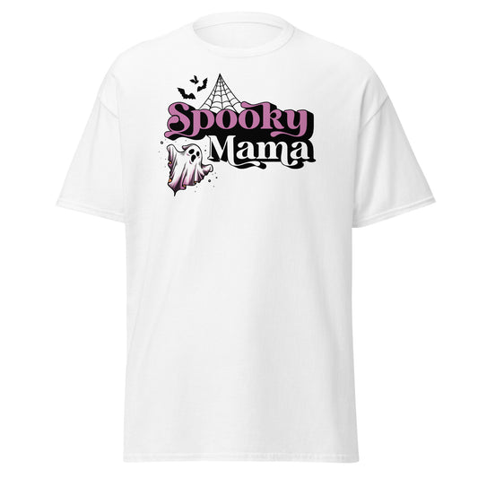 SPOOKY Mama, camiseta de algodón pesado de estilo suave con diseño de Halloween