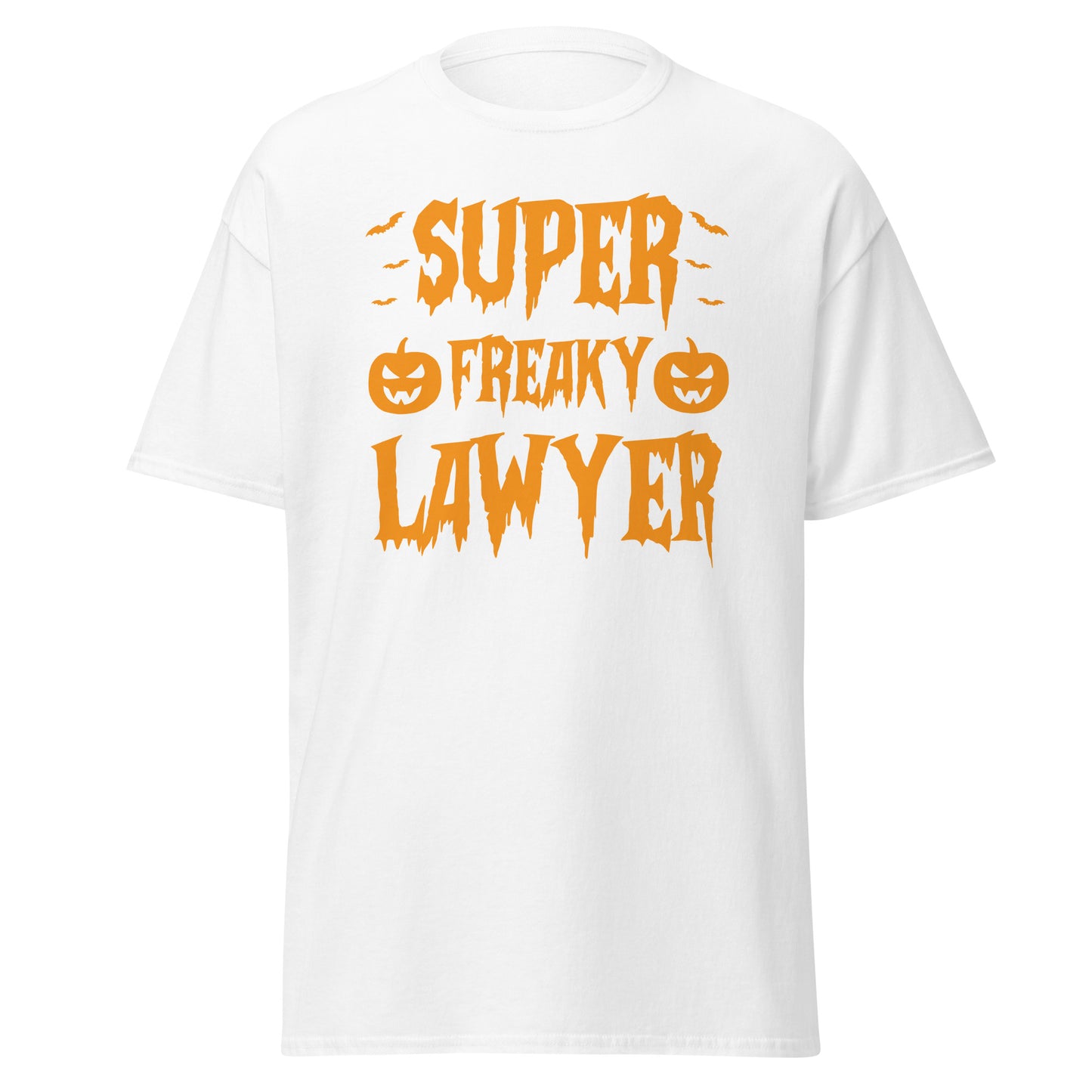 Super Freaky Lawyer, Halloween-Design, weiches T-Shirt aus schwerer Baumwolle