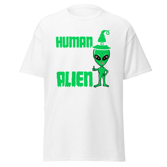 This Is My Human Costume I'm Really an Alien , Halloween Design Soft Style Heavy Cotton T-Shirt