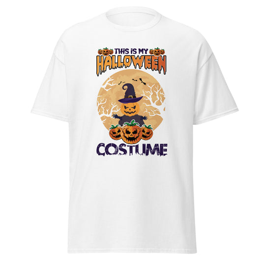 Este es mi disfraz de Halloween, camiseta de algodón pesado de estilo suave con diseño de Halloween