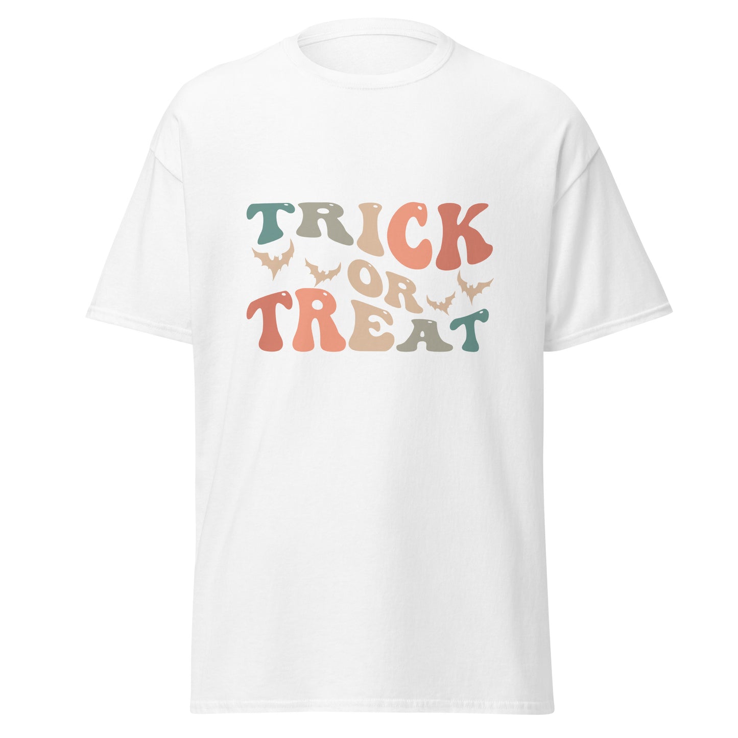 Trick Or Threat , Halloween Design Soft Style Heavy Cotton T-Shirt