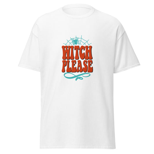 Witch Please, Halloween-Design, weiches T-Shirt aus schwerer Baumwolle