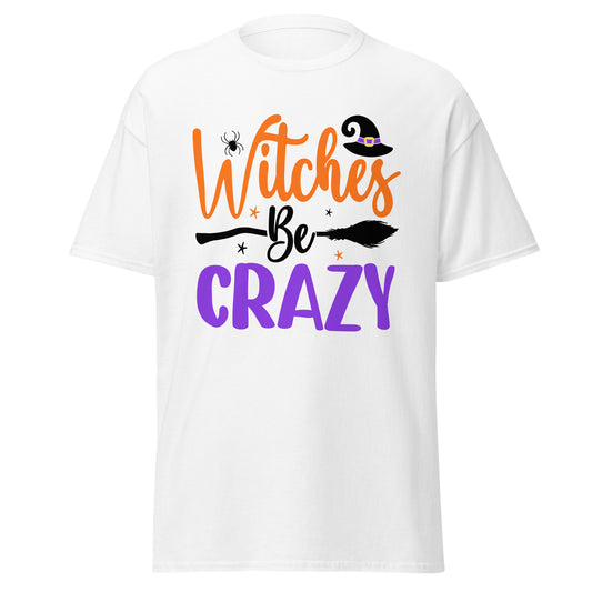 Witch Be Crazy , Halloween Design Soft Style Heavy Cotton T-Shirt