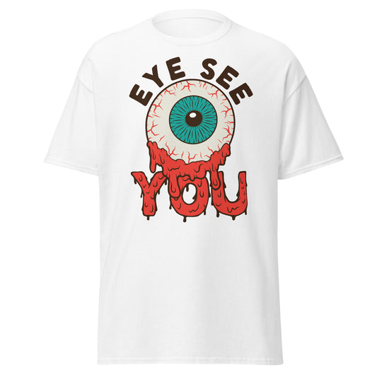 Eerie Gaze: Halloween Soft Tee - Unveil the Eye See You Vibe