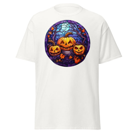 Chic Stained Glass Charm: Halloween Tee