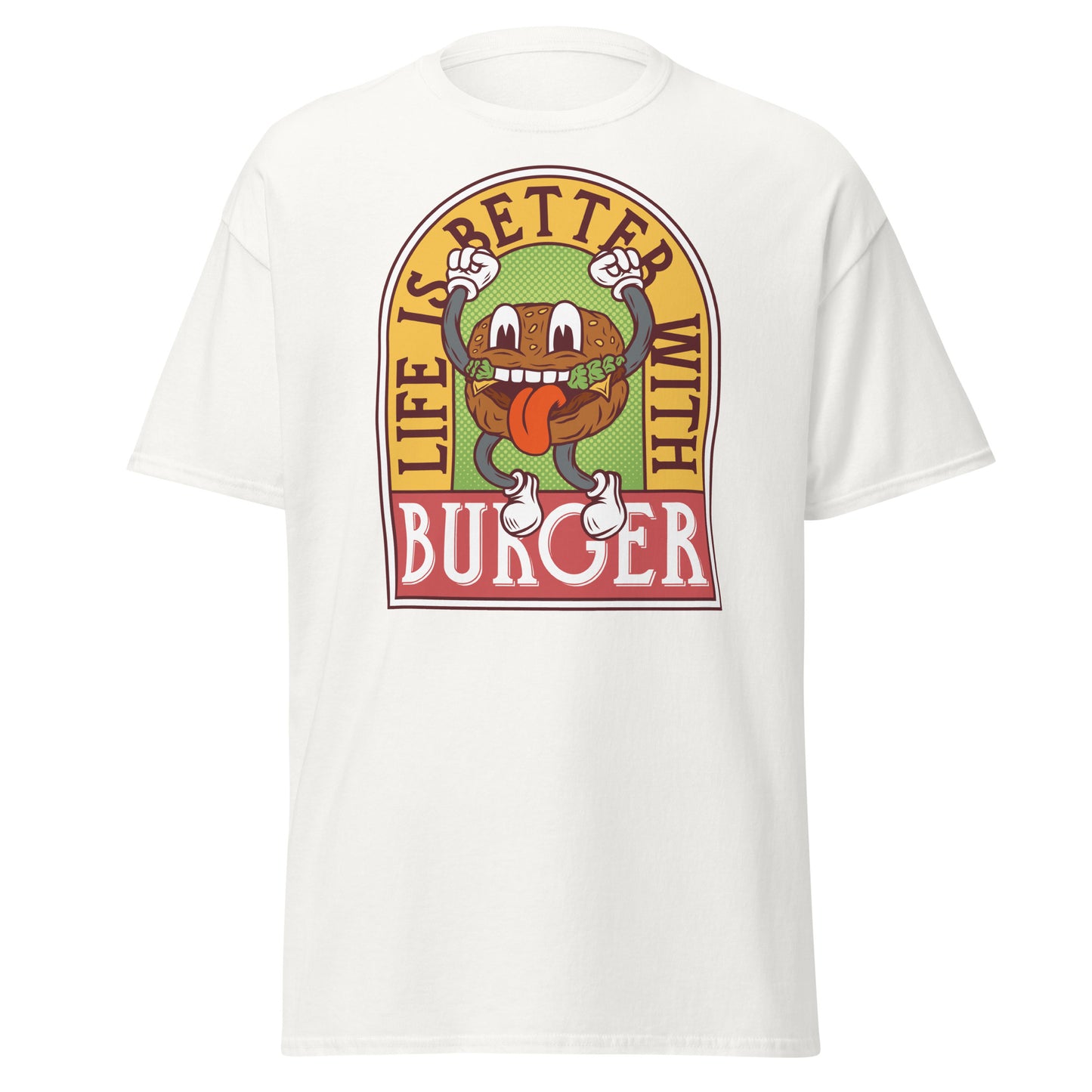 Life Is Better With Burger , Halloween Design Soft Style Heavy Cotton T-Shirt