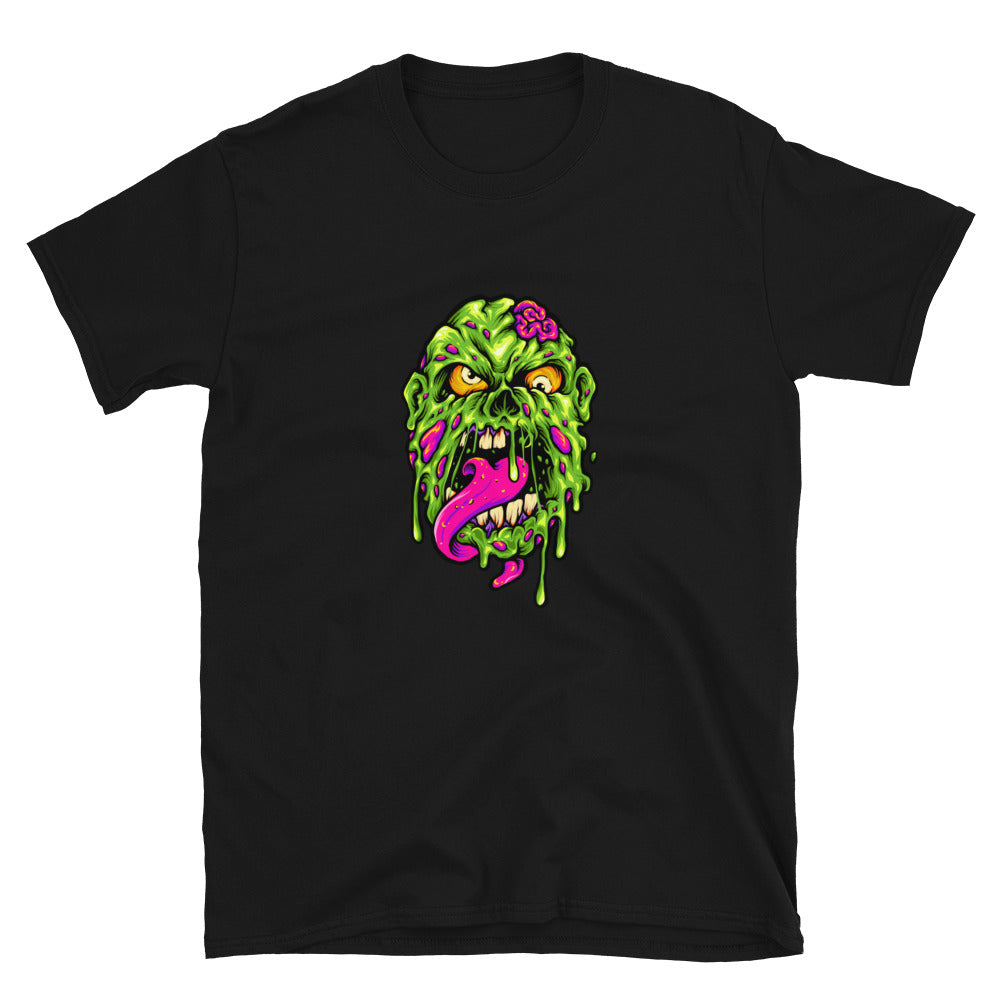 Zombie Head Horror Cartoon Fit Unisex Softstyle T-Shirt