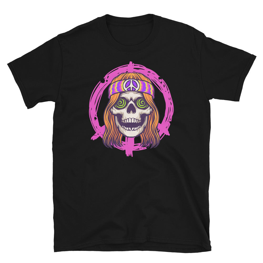 Happy Hippie Psychedelic Skull