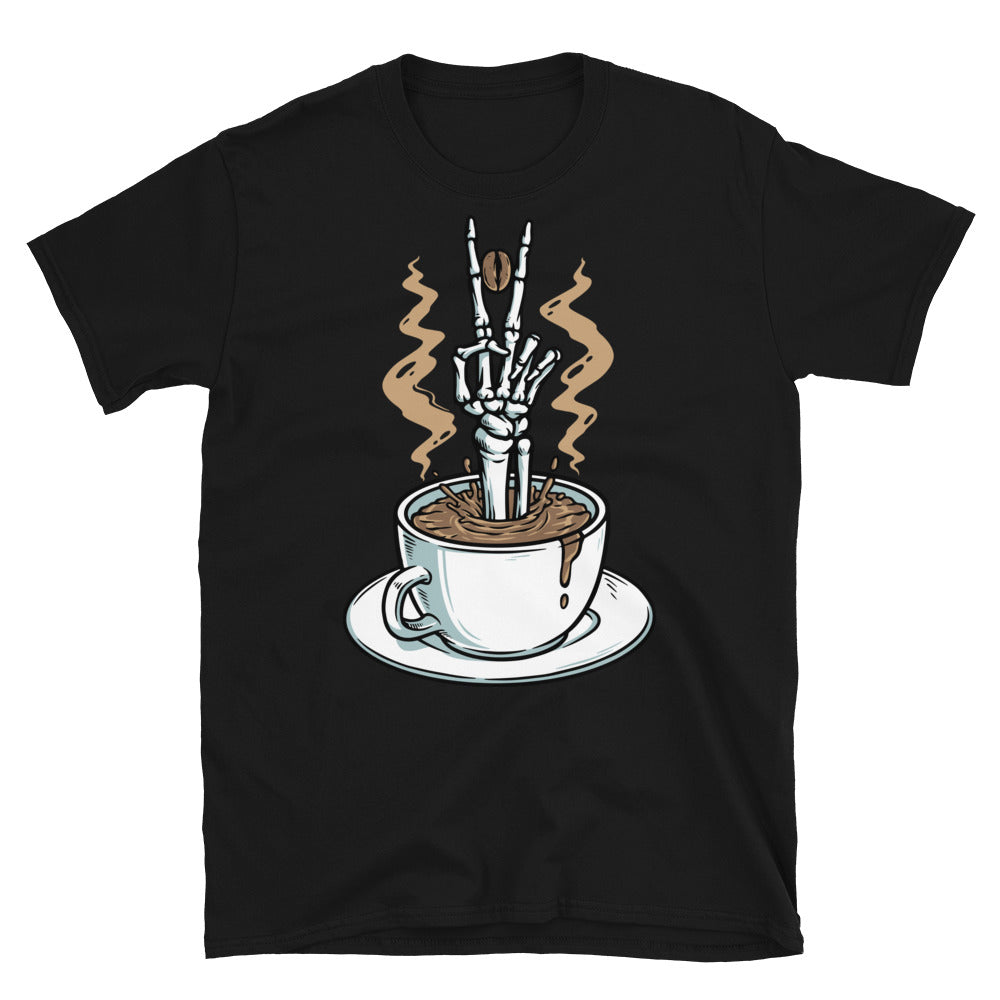 Make peace with coffee Fit Unisex Softstyle T-Shirt