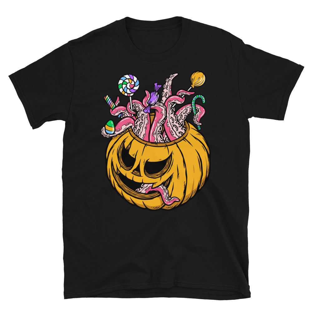 Halloween Candy With Tentacles - Fit Unisex Softstyle T-Shirt