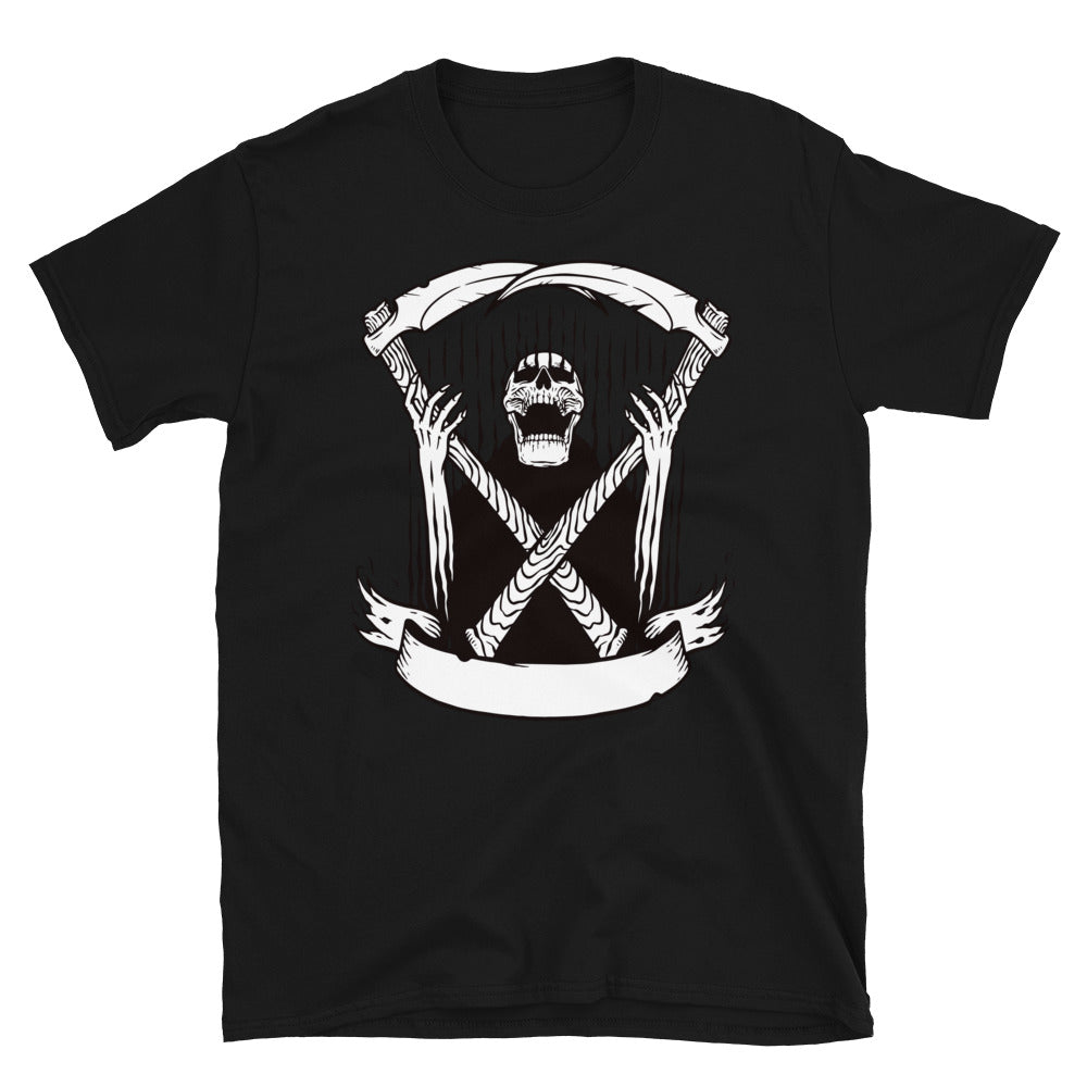 Skull grim Fit Unisex Softstyle T-Shirt