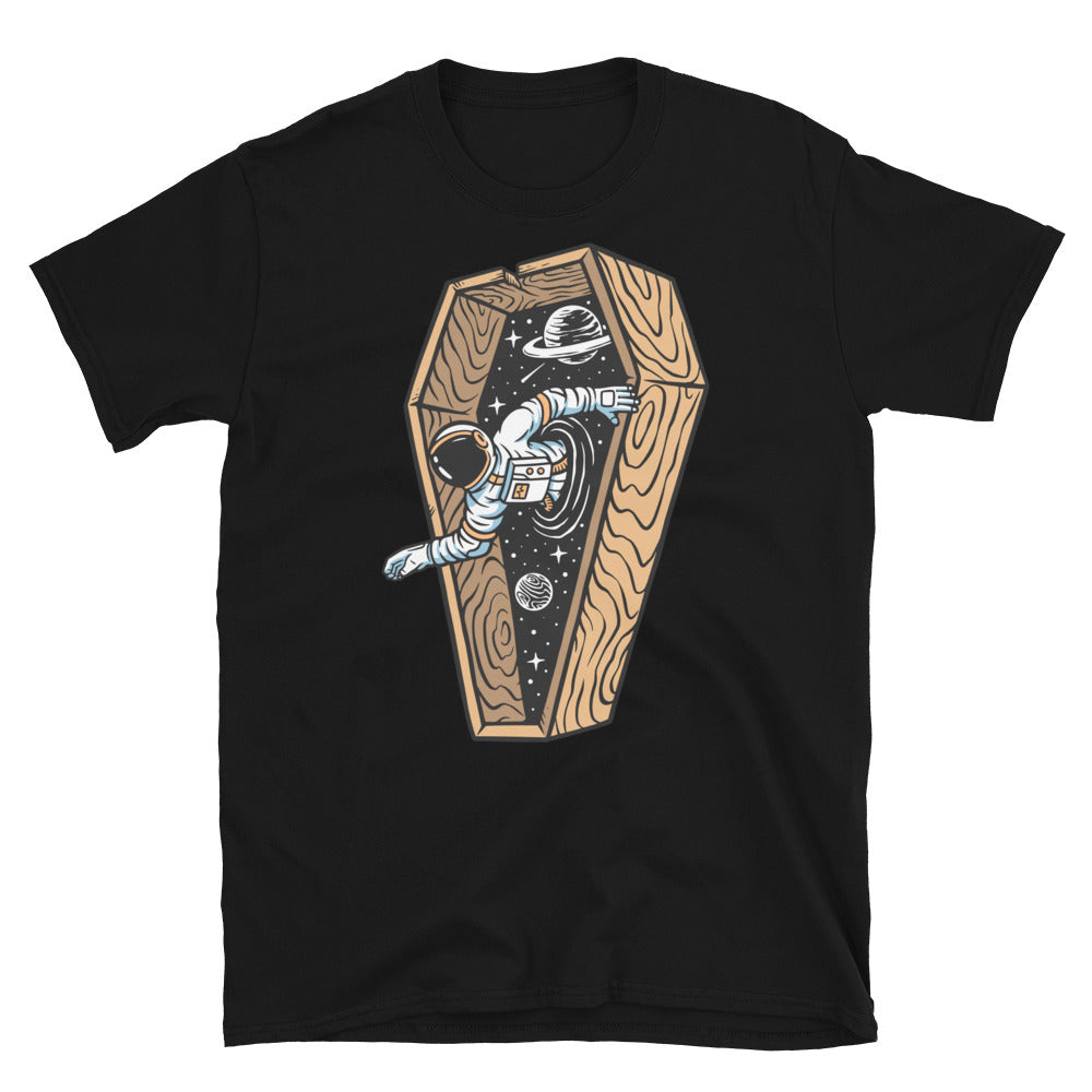 Astronaut Come out of the Coffin - Fit Unisex Softstyle T-Shirt