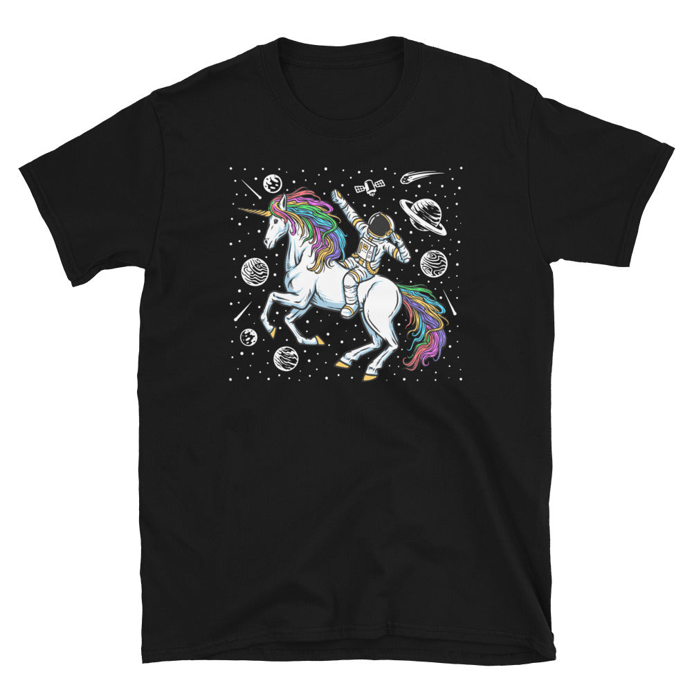 Astronaut and Unicorn - Fit Unisex Softstyle T-Shirt