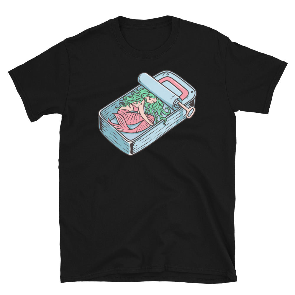 Mermaid in a Can Fit Unisex Softstyle T-Shirt