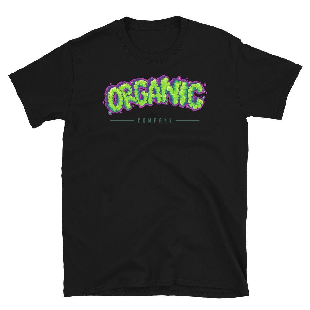 Palabras de letras con efecto de humo de cannabis orgánico Fit Camiseta unisex Softstyle