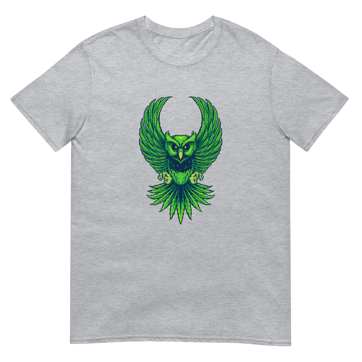 Weed Owl Leaf Cannabis Fit Softstyle Camiseta