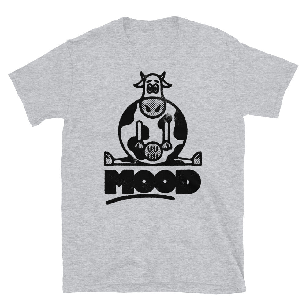 Mood Lazy Cow Cartoon Fit Unisex Softstyle T-Shirt