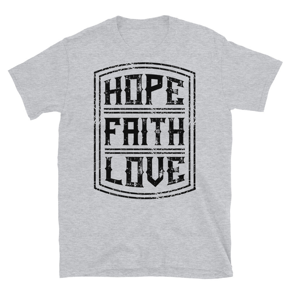 Hope Faith Love Fit Unisex Softstyle T-Shirt