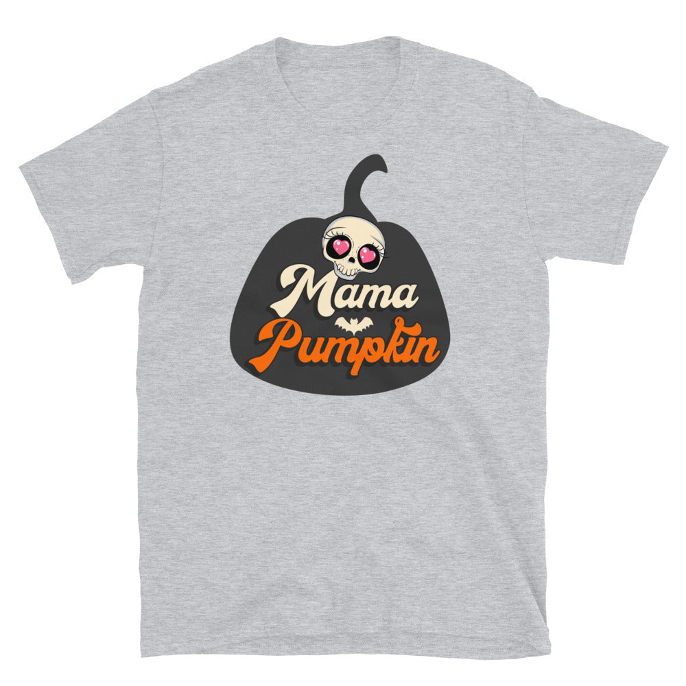 Mama Halloween Schwangerschaft Ankündigung Fit Unisex Softstyle T-Shirt