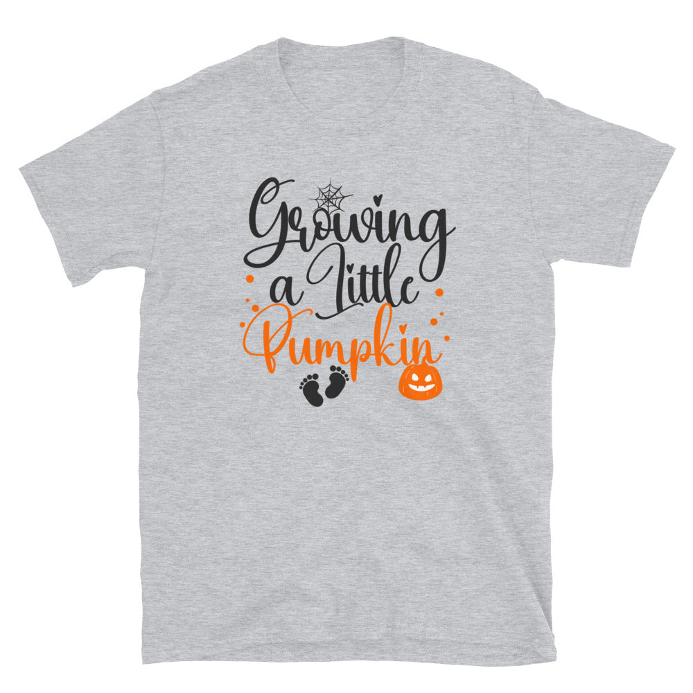 Growing a Little Pumpkin Halloween Fit Unisex Soft style T-Shirt