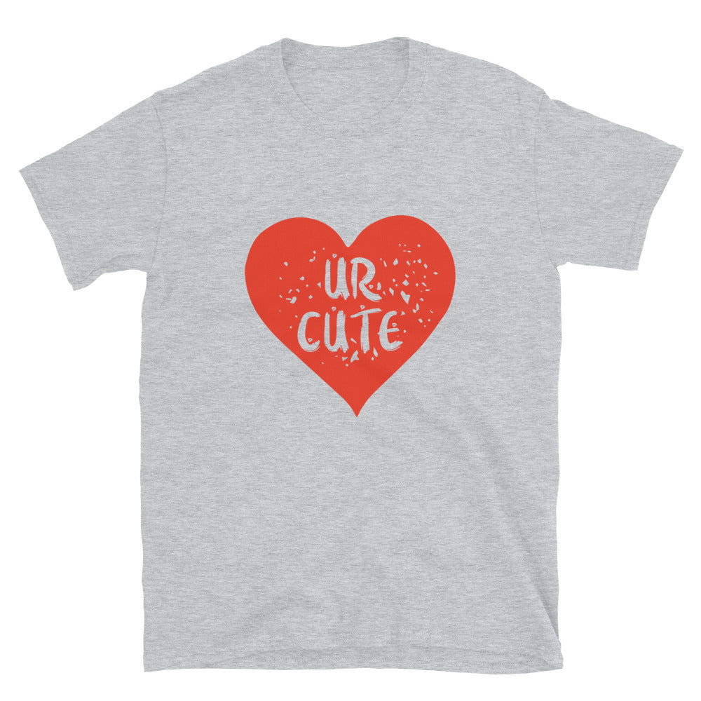 Du bist süß, valentinstagtaugliches Unisex-Softstyle-T-Shirt