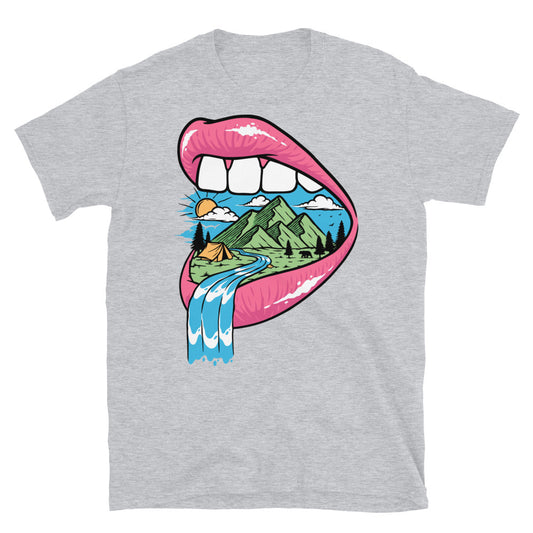 Mountain in the mouth Fit Unisex Softstyle T-Shirt