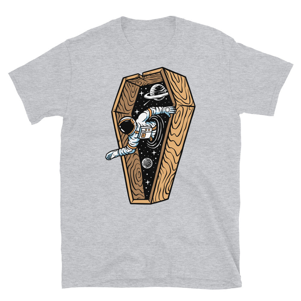 Astronaut Come out of the Coffin - Fit Unisex Softstyle T-Shirt