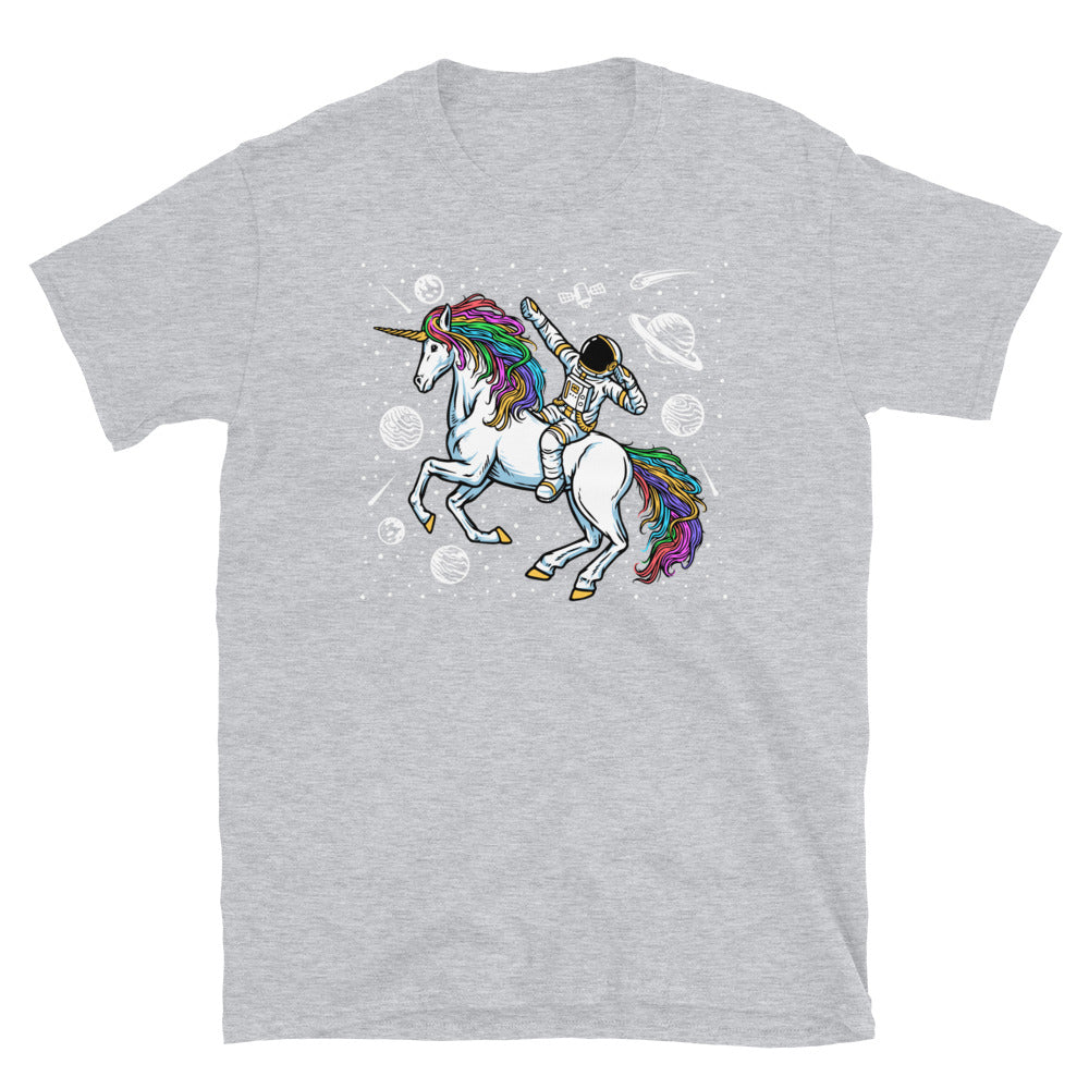 Astronaut and Unicorn - Fit Unisex Softstyle T-Shirt