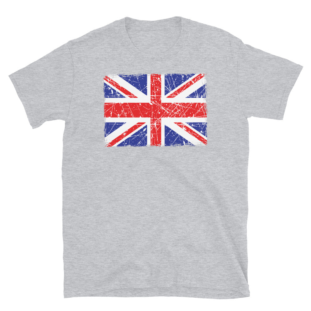 Distressed United Kingdom Flag - Fit Unisex Softstyle T-Shirt