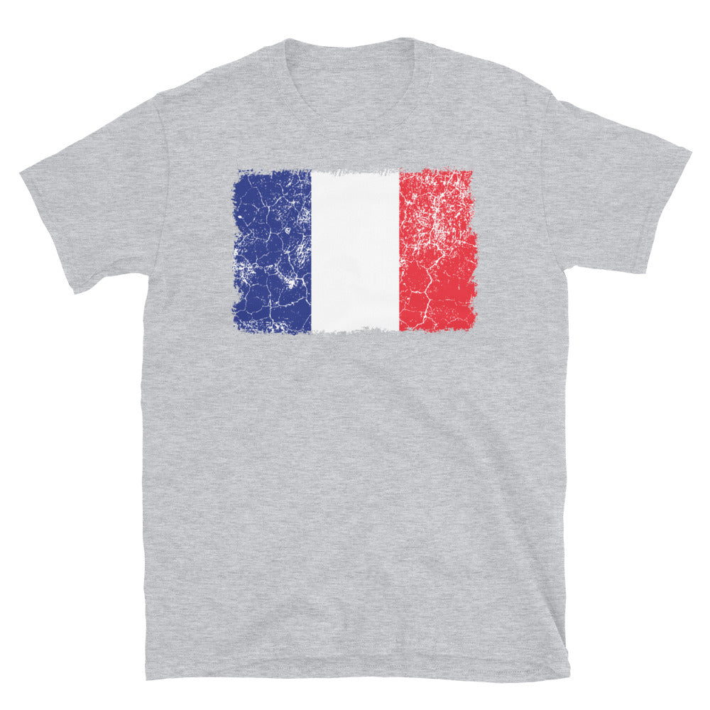 France Flag - Fit Unisex Softstyle T-Shirt