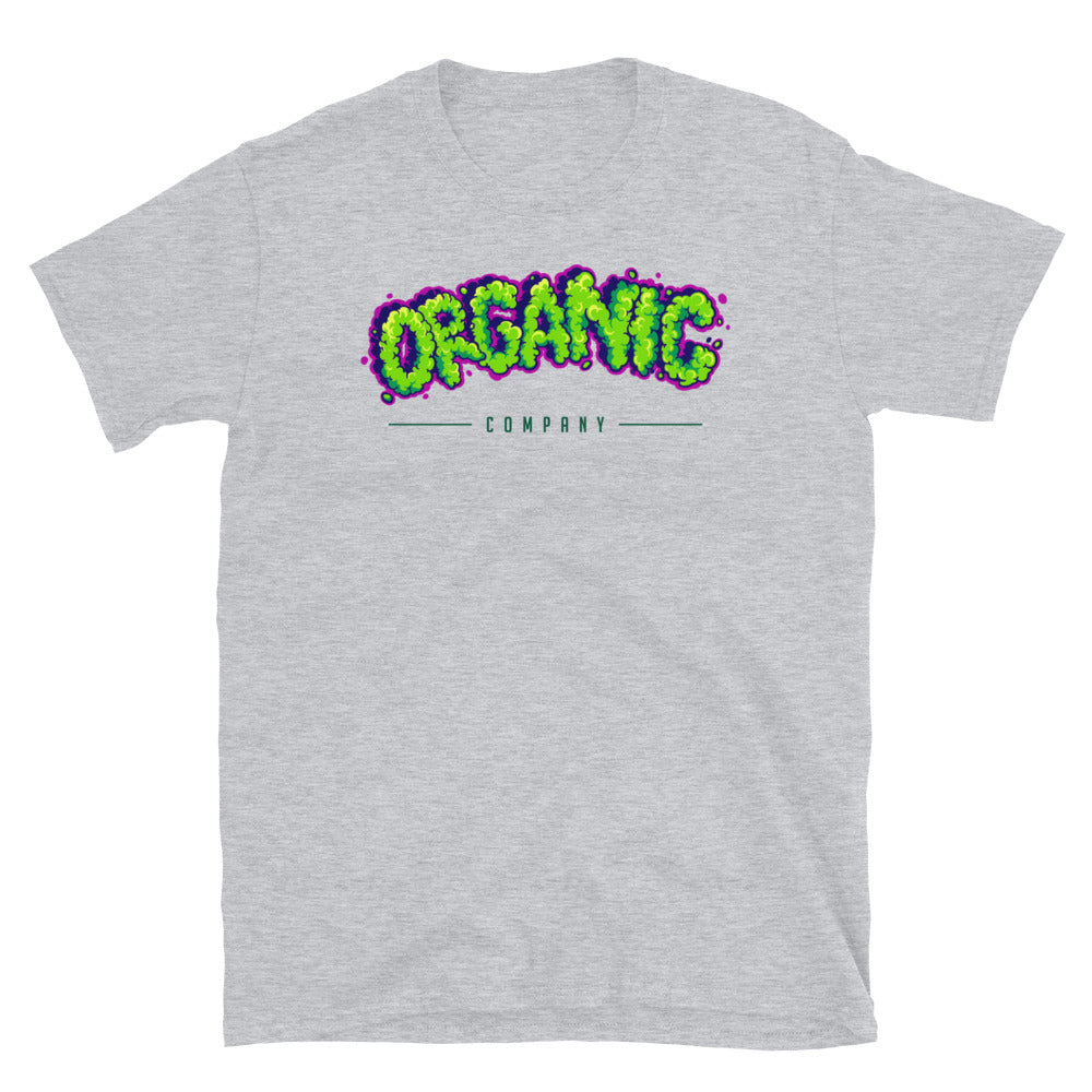 Palabras de letras con efecto de humo de cannabis orgánico Fit Camiseta unisex Softstyle