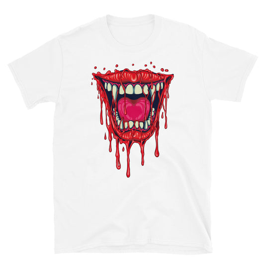 Labios Vampiro Derritiendo Bloody Fit Unisex Softstyle Camiseta