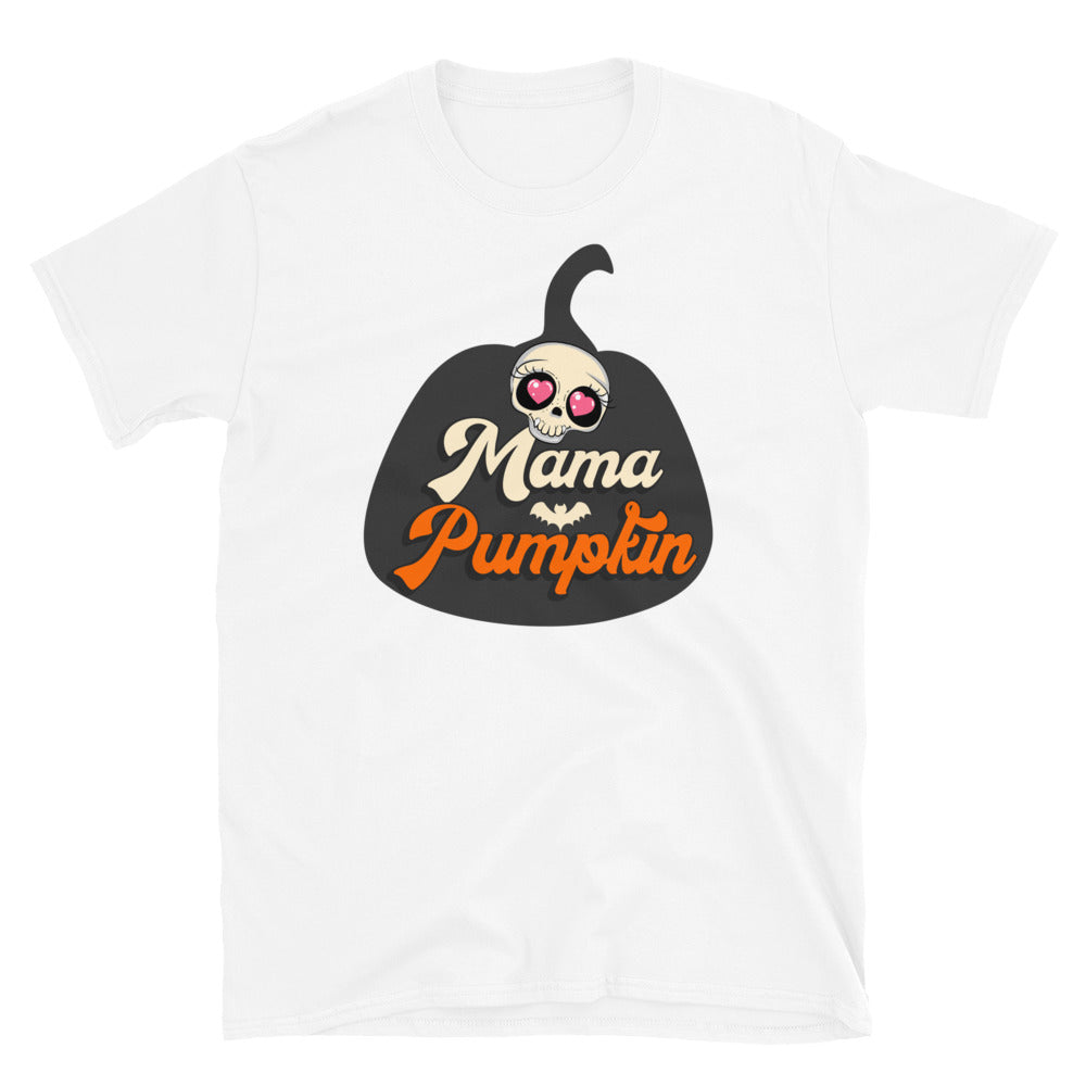 Mama Halloween Schwangerschaft Ankündigung Fit Unisex Softstyle T-Shirt