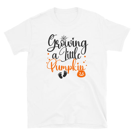 Growing a Little Pumpkin Halloween Fit Unisex Soft style T-Shirt