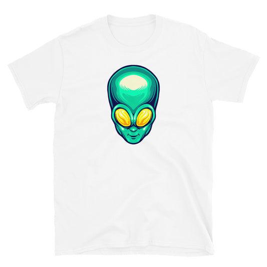 Green Alien head cartoon