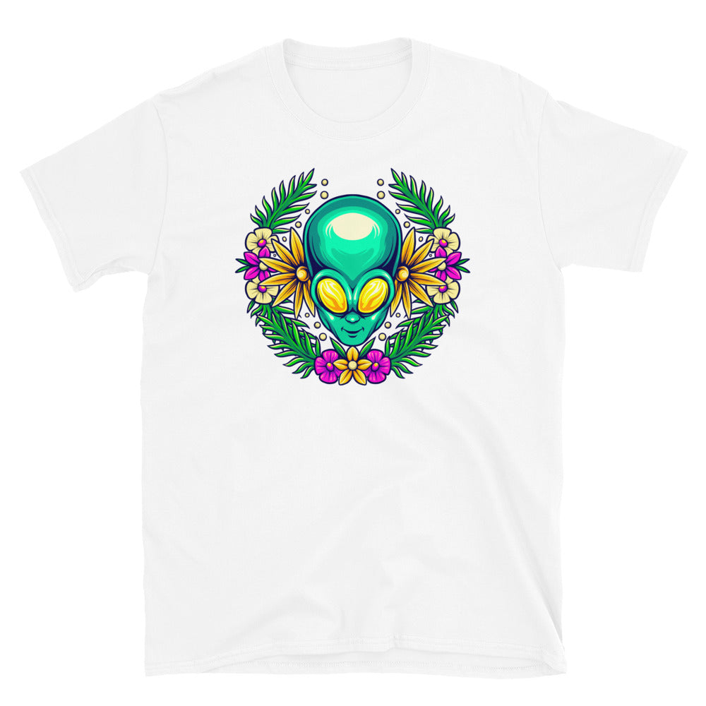 Botanical summer floral, Alien green head